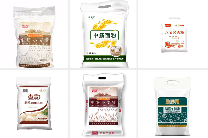 RL-GD8-200R/250R/300D窩頭粉無紡布袋全自動包裝機(jī)樣品